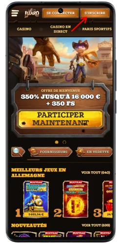 Bouton d'inscription au casino pour jouer au Blast the Bass slot