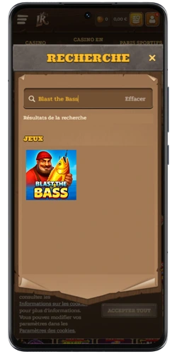 Recherche du Blast the Bass slot dans le casino